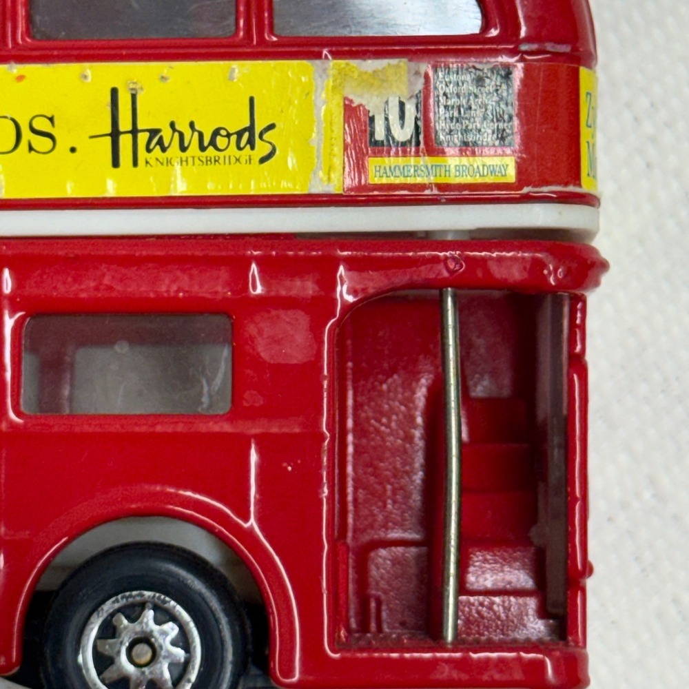 Zyll Models London Transport Double Decker Bus Harrods Red Diecast Model Toy - Picture 10 of 16